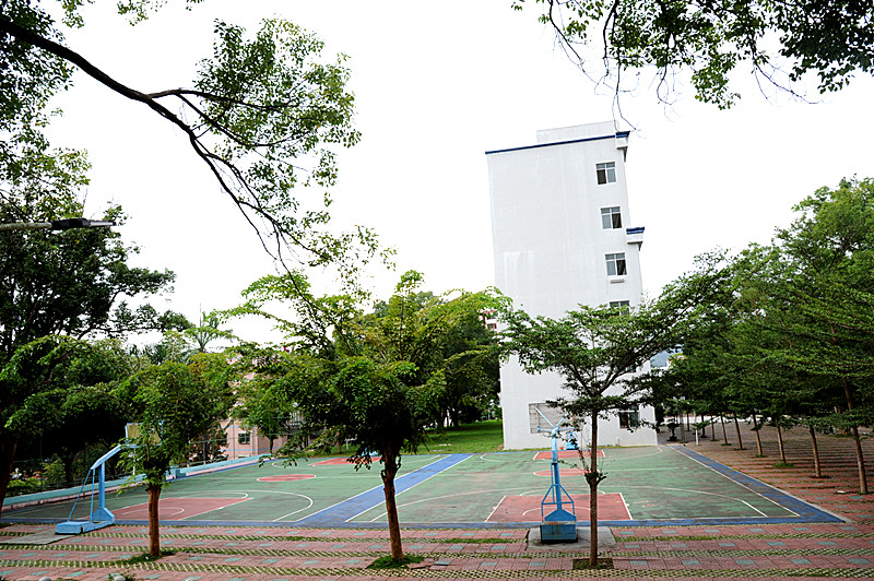 学校女子篮球场—三亚校友会捐建